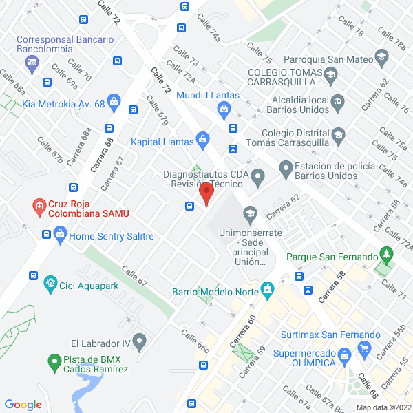 Mapa de Games Technology S.A.S.