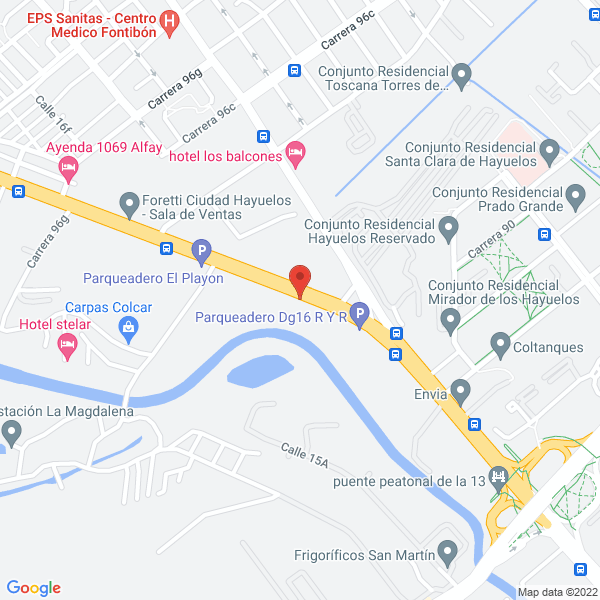 Mapa de Filtros Y Aceites El Playon Ncg S.A.S.