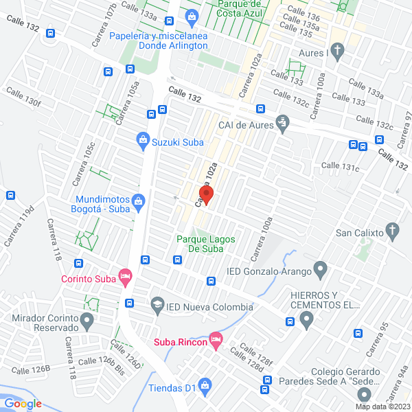 Mapa de Centro De Educación Integral Mi Tesoro S.A.S.
