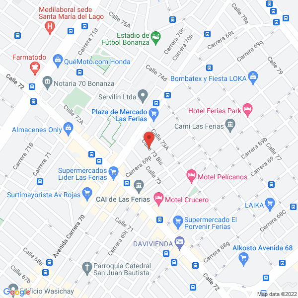 Mapa de Gerautos Peña S.A.S..
