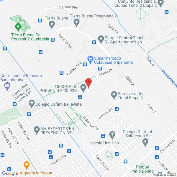 Mapa de J Pintuexpress Internacional E.U.