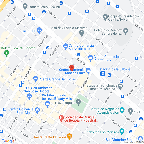 Mapa de Comercializadora De Repuestos Suppli Parts S.A.S.