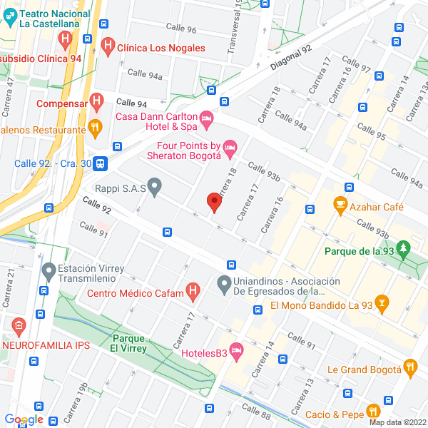 Mapa de Thearion Panadería