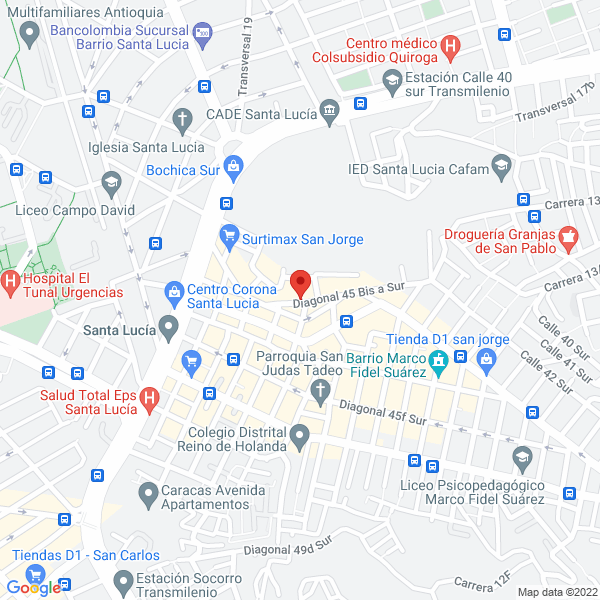 Mapa de Evermar De Colombia S.A.S