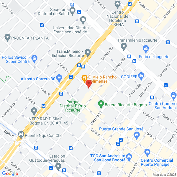 Mapa de Omega Eventos S.A.S.