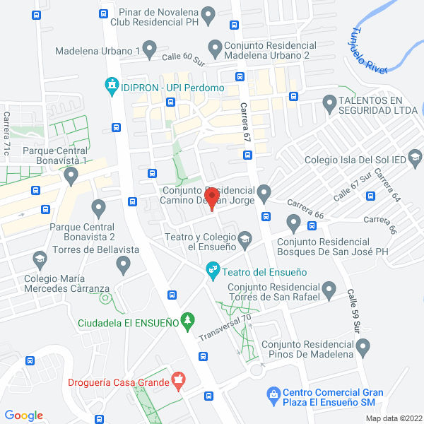 Mapa de Avanzad Unidos E.U.