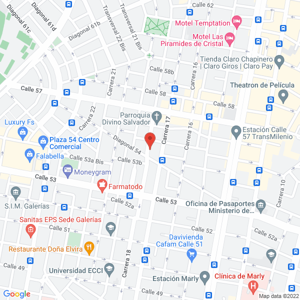 Mapa de Jardín Bilingüe Nuestra Creatividad