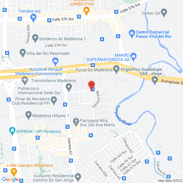 Mapa de El Encuentro Wellness Group S.A.S.