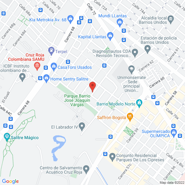 Mapa de Distribuciones Carsaye S.A.S..