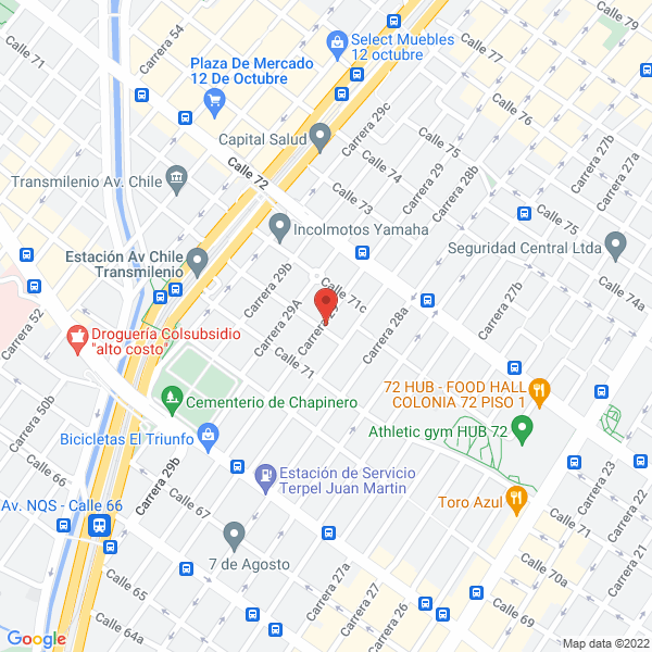 Mapa de Servilubricantes R & M S.A.S.