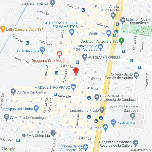 Mapa de Star Bikes Services S.A.S.