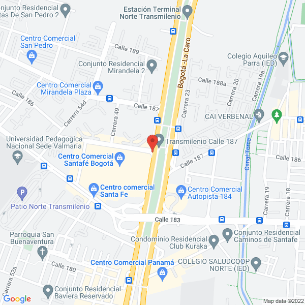 Mapa de Distribuidora Walco S.A.S.
