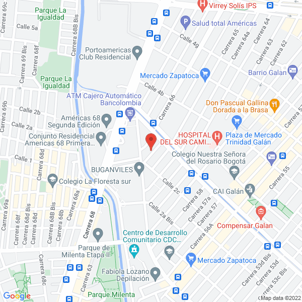 Mapa de Vidrah S.A.S.