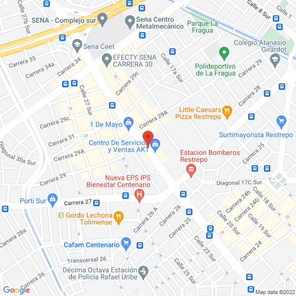 Mapa de Fredmotos Cr S.A.S.