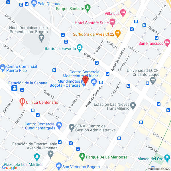 Mapa de Gv Motos Star S.A.S.
