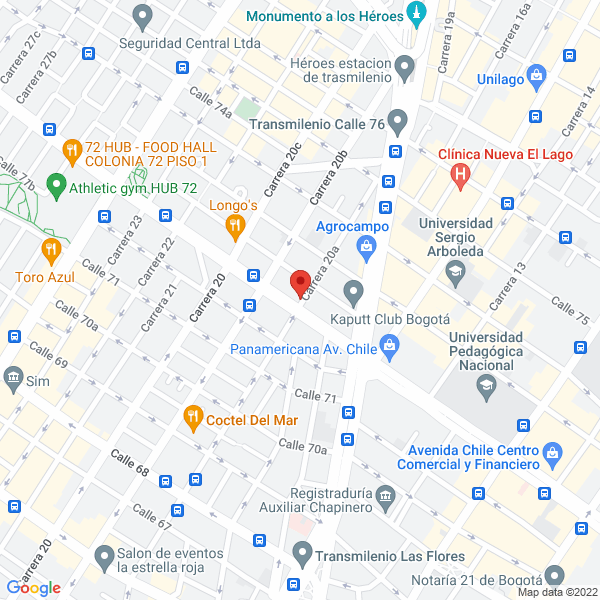 Mapa de Sánchez Cubillos C.A.N.Y. S. En C.