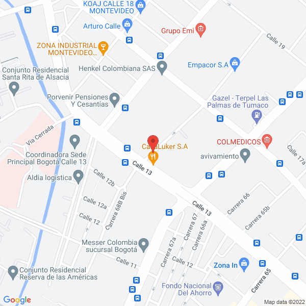 Mapa de Moncada Y Lara Monlar Ltda.