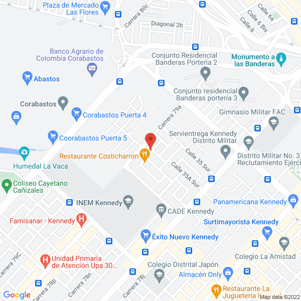 Mapa de Ag Eventos Y Escenografia S.A.S.