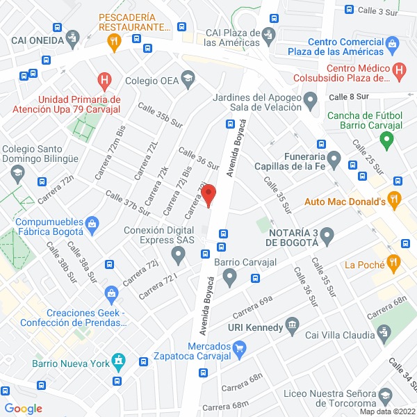 Mapa de Comercializadora Gold Life S.A.S.