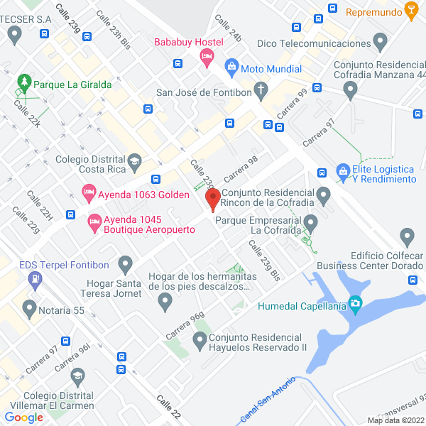 Mapa de Restaurante Chino La Felicidad S.A.S.
