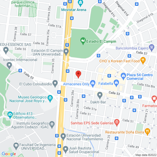 Mapa de Santi Cupcakes Ltda.