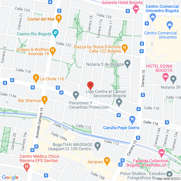 Mapa de C I Xpofruits Ltda.