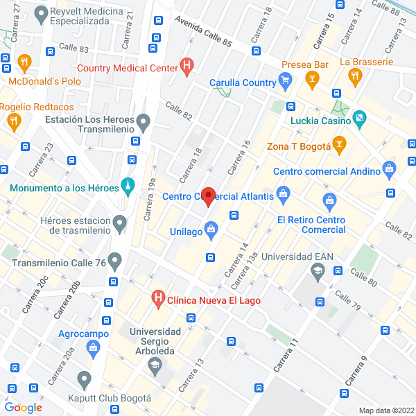 Mapa de Recovery Center S.A.S.