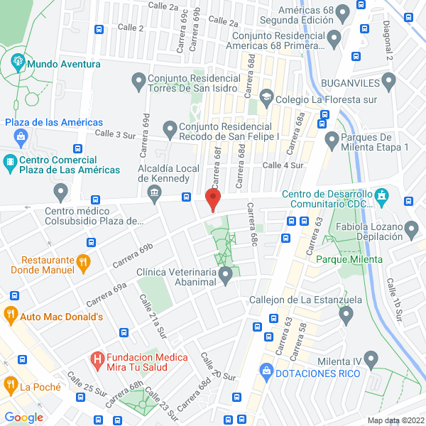 Mapa de Distribuidora Disma Ltda.