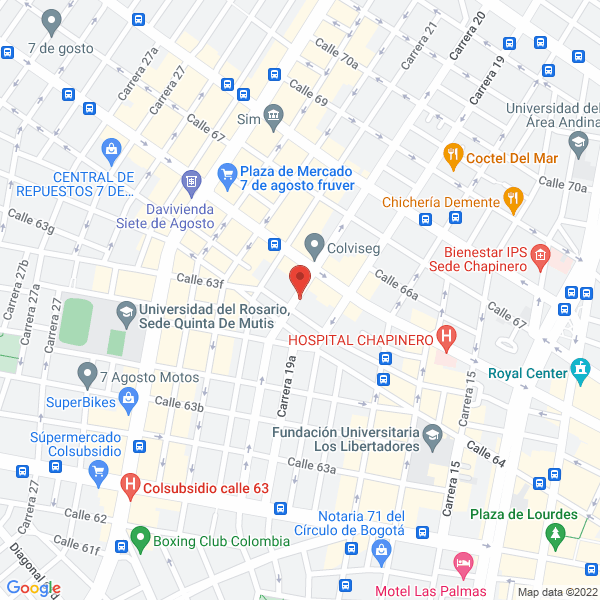 Mapa de Servicio Automotriz Vascar S.A.S.