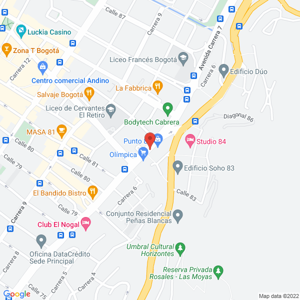 Mapa de Fit Lovers S.A.S.