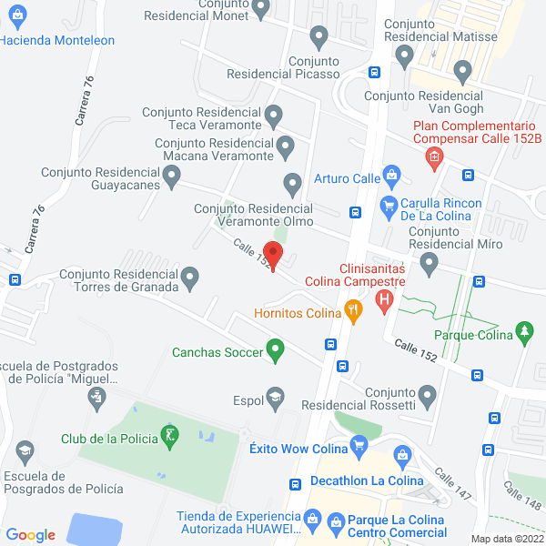 Mapa de Teramedia Group S.A.S
