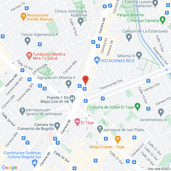 Mapa de Dotaciones Industriales Dayseg S.A.S.