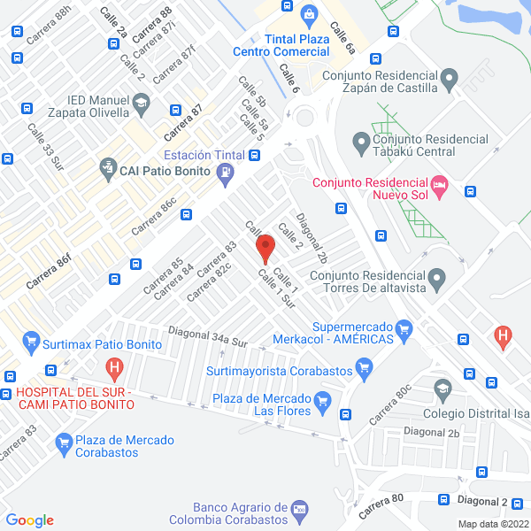 Mapa de Jalv Inversiones S.A.S.