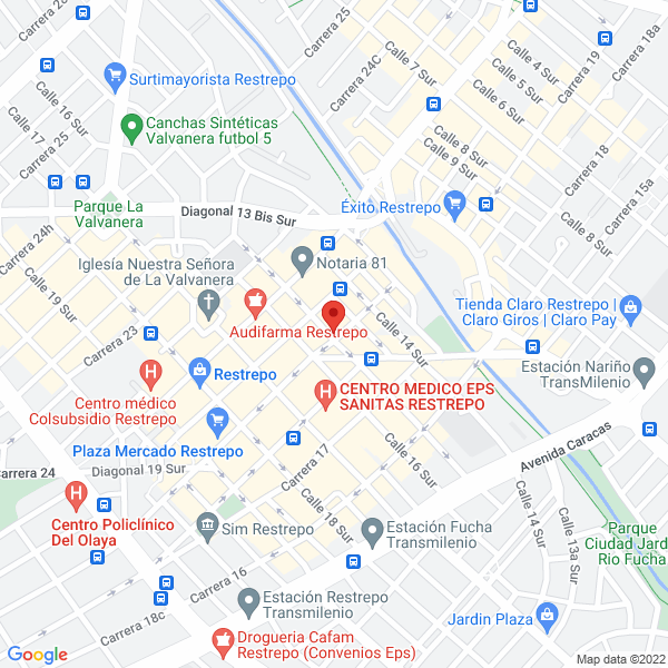 Mapa de Tuodontologa.Com 001 S.A.S.