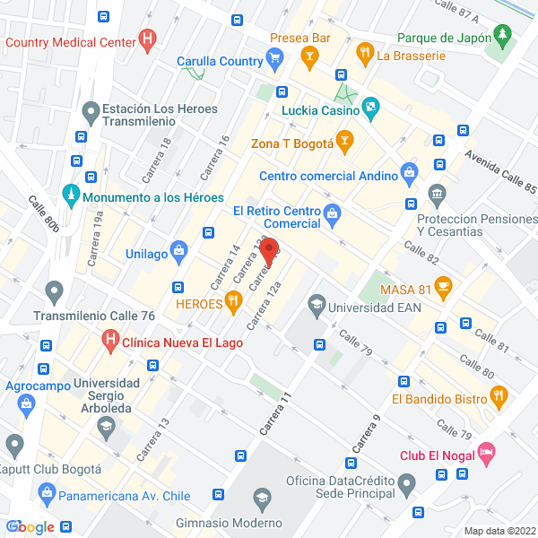 Mapa de Global Sports Network S.A.S.
