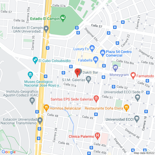 Mapa de Grind Inversiones S.A.S.