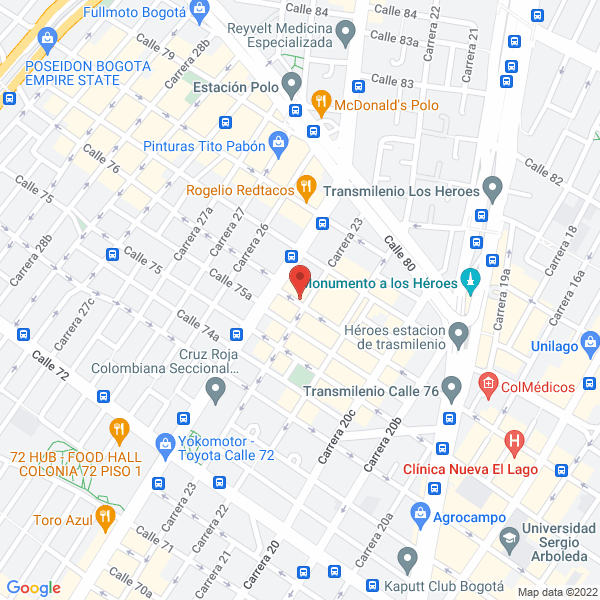Mapa de Todofrenos Car S.A.S.