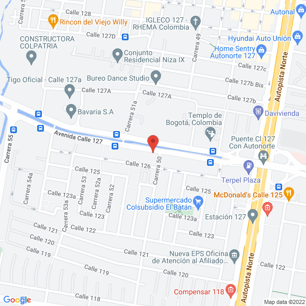 Mapa de La Tulipe S.A.S.