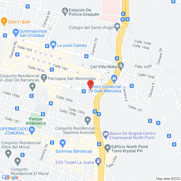 Mapa de Almacenes Frenos El Norte S.A.S