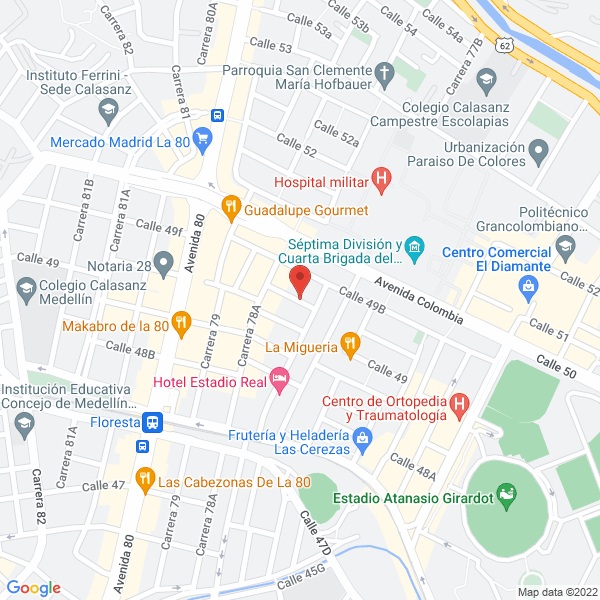 Mapa de Distribuciones Mw S.A.S.
