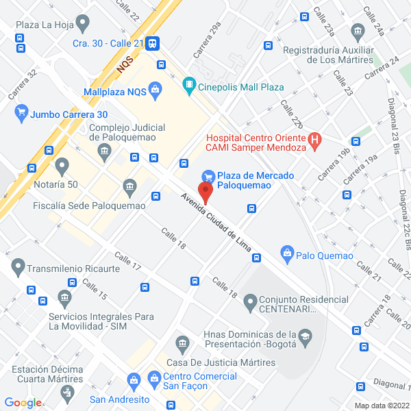 Mapa de Distribuidora Comercial La Cabaña S.A.S.