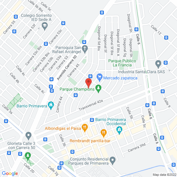 Mapa de Representaciones Soval S.A.S.