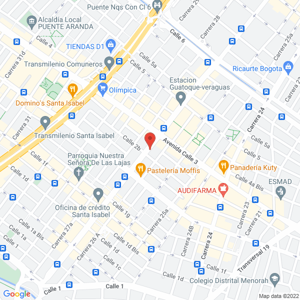 Mapa de Pizzerías Colombia S.A.S.
