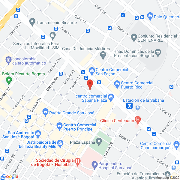 Mapa de B.A & Z S.A.S