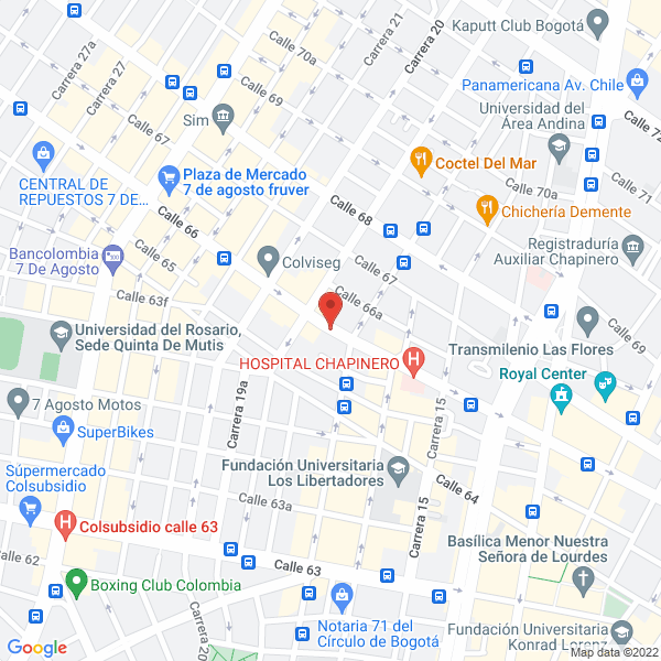 Mapa de Alejandro Cuéllar Cátering S.A.S.