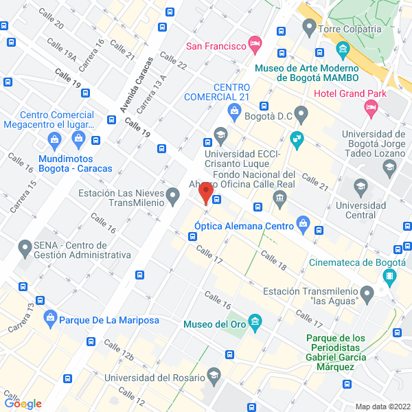 Mapa de Laboratorio Optico Aliens S.A.S.