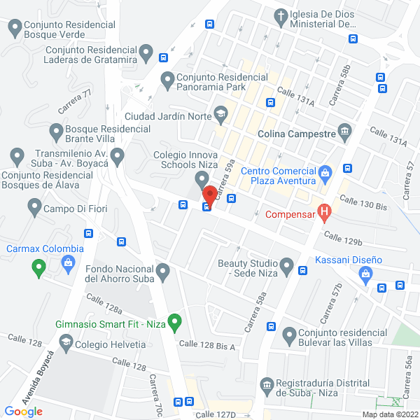 Mapa de Comercializadora Jr Reina S.A.S.