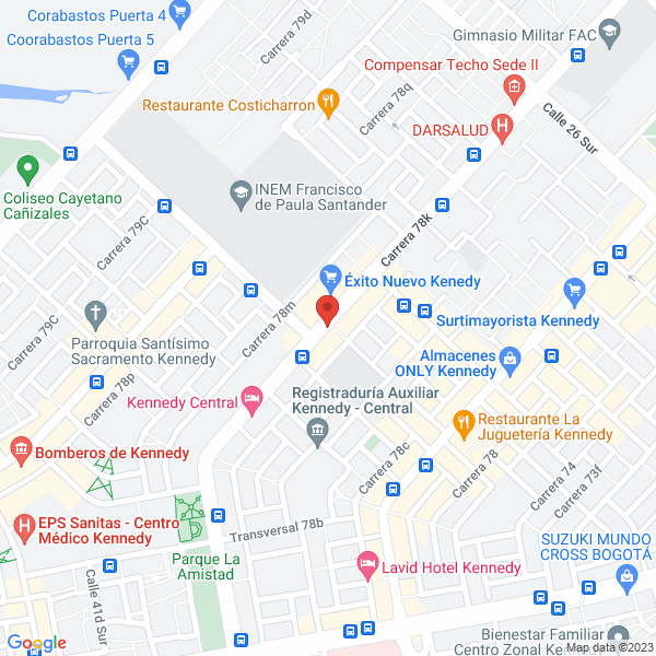 Mapa de Unidad Clínica Odontológica Kennedy S.A.S.