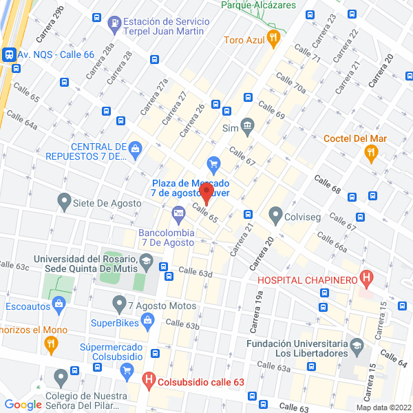 Mapa de Comercializadora Nirma S.A.S.