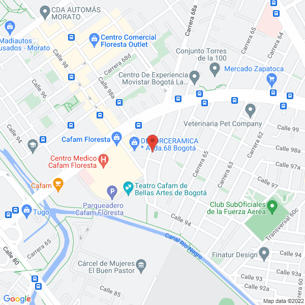 Mapa de Boogie Kids S.A.S
